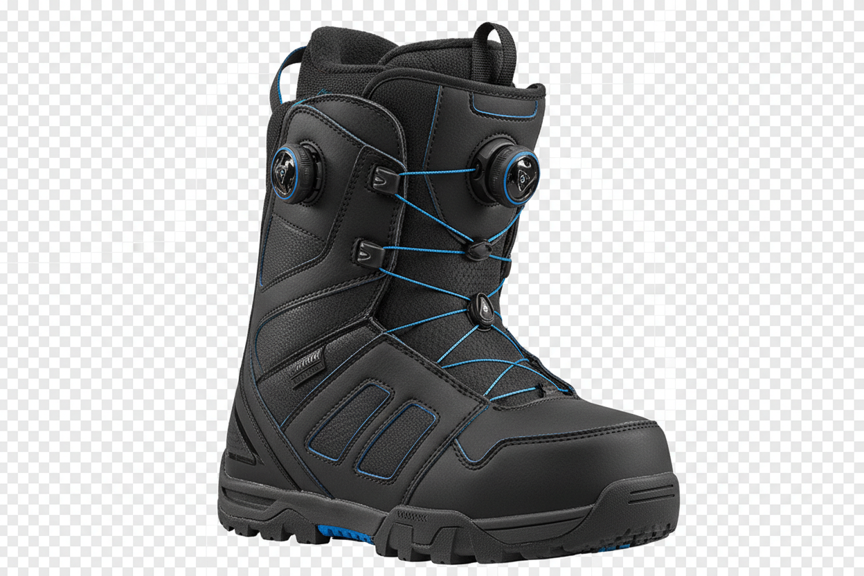 Snowboard Boots in transparent background